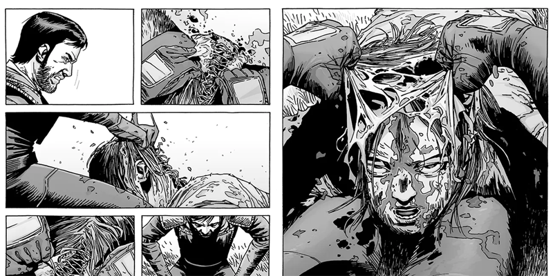The first reveal of the Whisperer’s grim strategy in the comics.